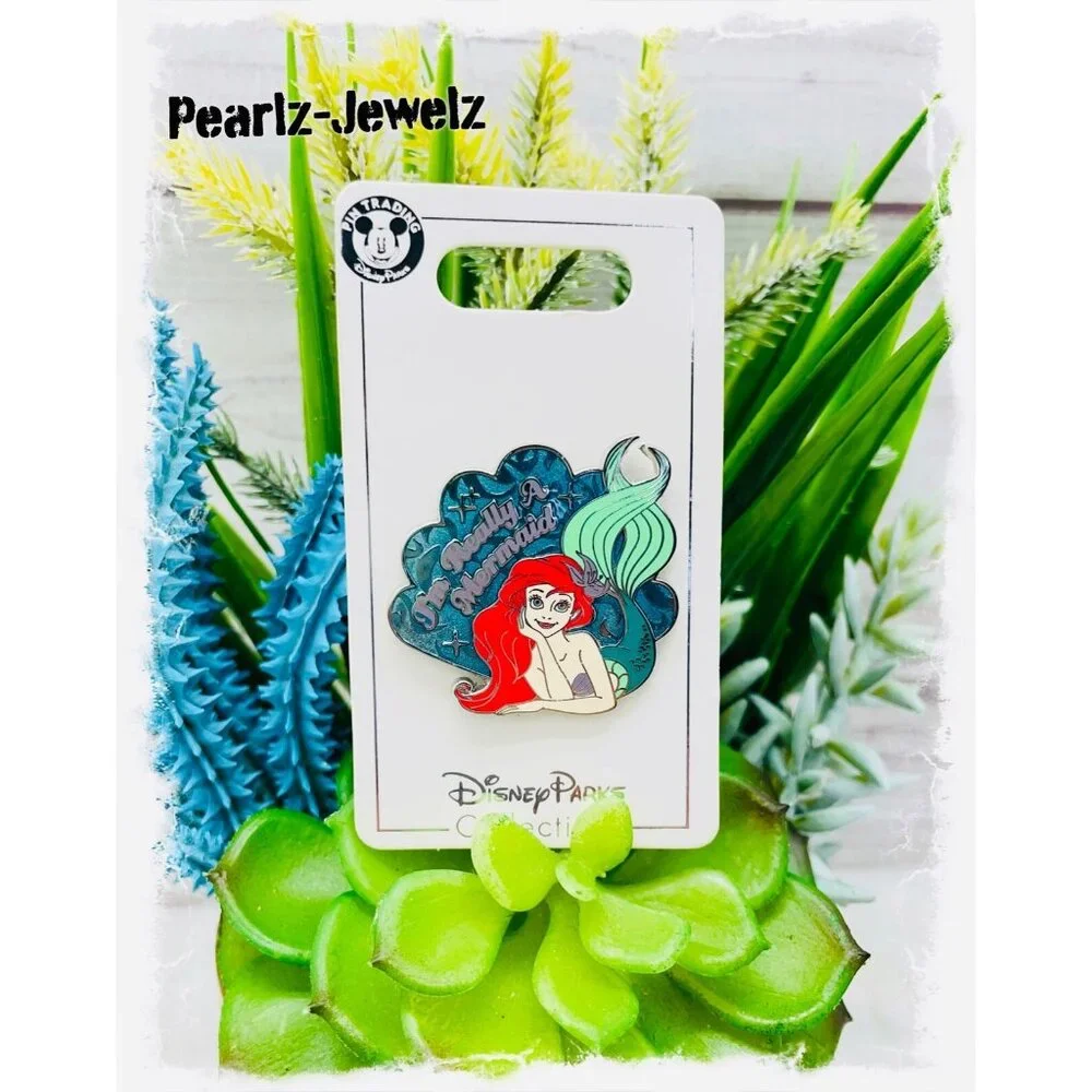 Disney Parks Collection I'm Really a Little Mermaid Ariel Enamel Trading Pin NWT